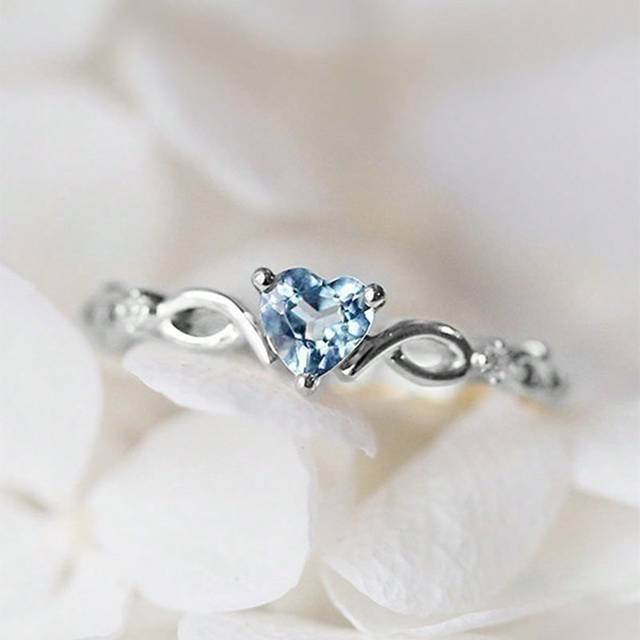 SHEIN 1 PC Fashion Cubic Zirconia Heart Ring For Women For Valentine&#39;s Day Gift Wedding Anniversary Party Jewelry Valentines,Mom,Mother,Mother&#39;s Day,Gift