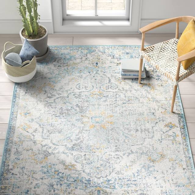 Hillsby Rug - Black;Beige;Yellow;Teal;Grey (Rectangle 200 x 274 cm)