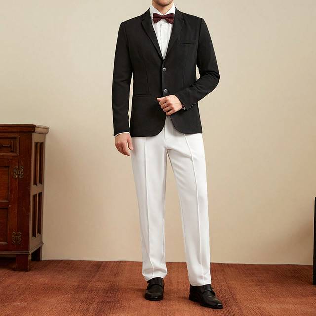 Herr Kostym Jackor & Byxor , Gentlemans Formell Bär Uppsättningar - Multifärgad (L,M,S,XL,XS,XXL,XXS,XXXL,XXXXL)