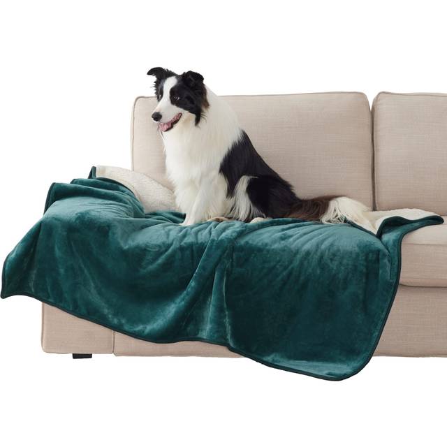 Bedsure Cat Blanket for Indoor Cats - Waterproof Calming Cat Blankets for Couch Bed Protection  Sherpa Fleece Pet Blanket  Soft Plush Reversible Throw