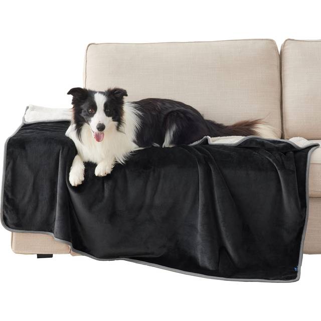 Bedsure Cat Blanket for Indoor Cats - Waterproof Calming Cat Blankets for Couch Bed Protection  Sherpa Fleece Pet Blanket  Soft Plush Reversible Throw