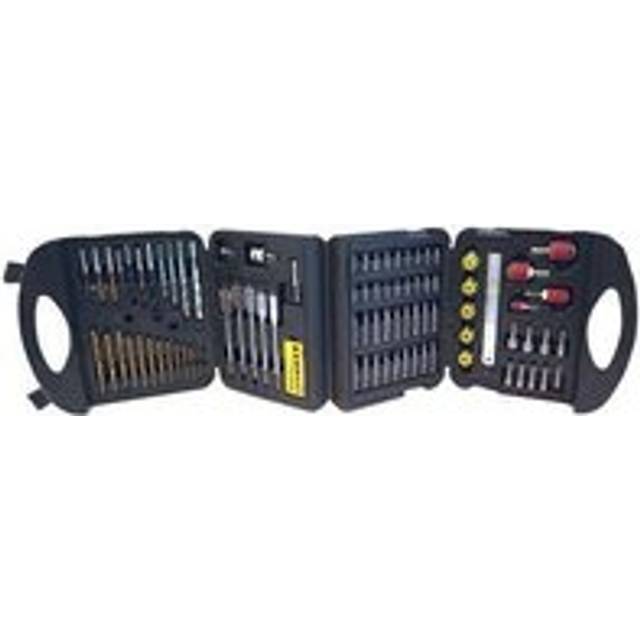 113 Piece Assorted Drill Set Masonry Wood Boring Driver Bits Sanding Drums