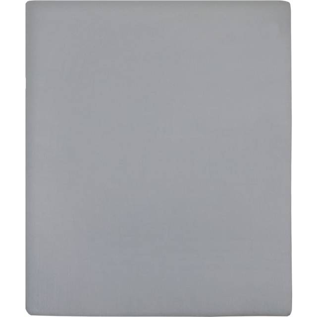 vidaXL Jersey Fitted Sheet Grey 160x200 cm Cotton