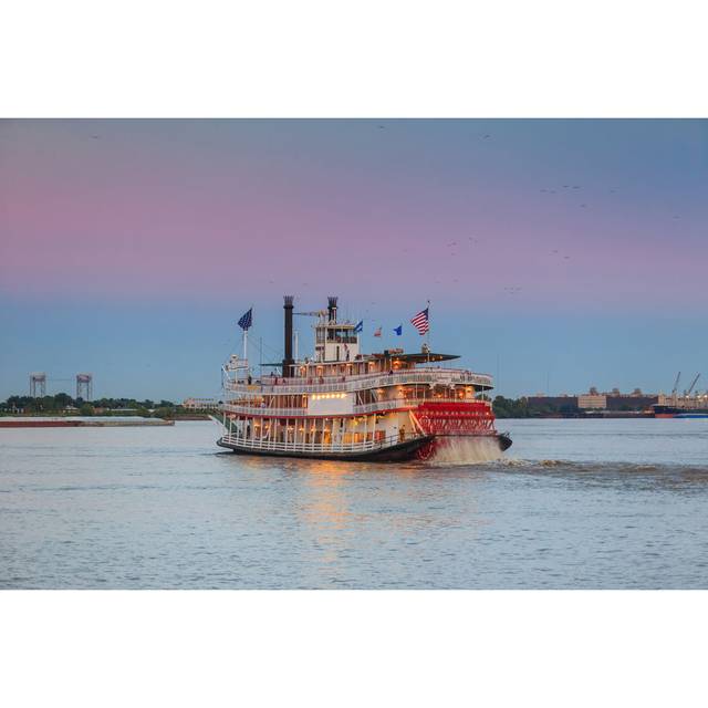 Paddle Steamer - Wrapped Canvas Photograph - Clear (51cm H x 76cm W)
