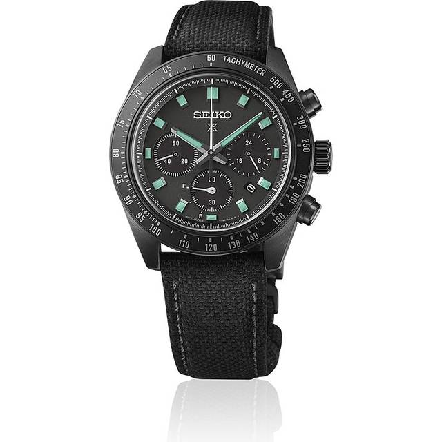 Seiko Prospex Black Series Night Vision Speedtimer Chronograph Black Dial Solar SSC923P1 100M Men's Watch