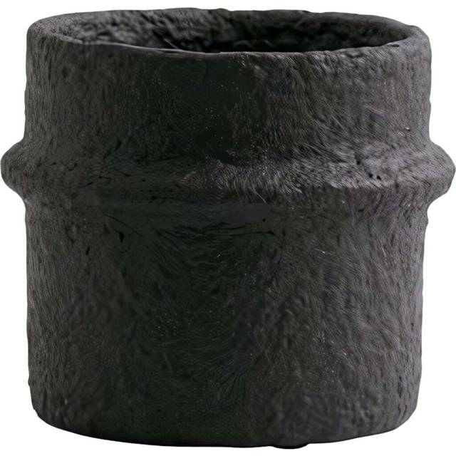 Nordal - Rote cement pot - Blomkruka - Black no. 2 - W:10 x H:12 cm