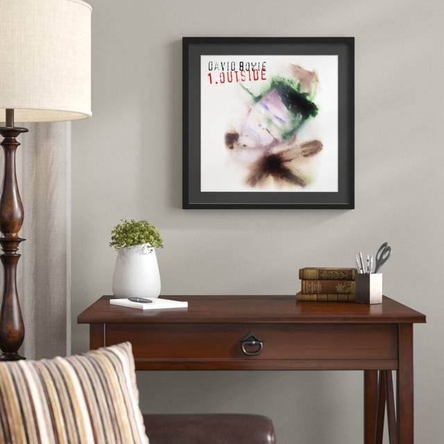 &#39;David Bowie, Outside&#39; Framed Graphic Art Print (50cm H X 50cm W)
