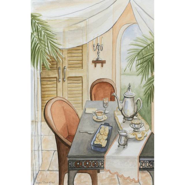 Grand Hotel Vignette III (D) by Megan Meagher - Wrapped Canvas Art Prints (30cm H x 20cm W)