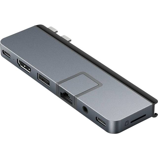 HyperDrive DUO Pro - Dockningsstation - USB-C x 2 - HDMI, USB4 - 1GbE - för Apple MacBook Air, MacBook Pro