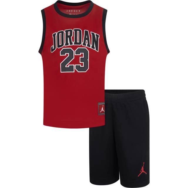 Jordan 23 Children's Jersey Socks, T-Shirt, and Hat Set - Noir - 4/5 years