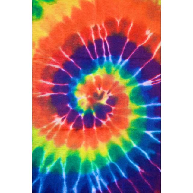 Tie Dye Fabric by Fluke Samed - Wrapped Canvas Photograph (30cm H x 20cm W)