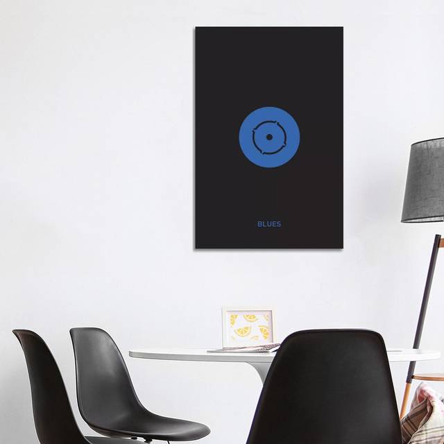 Blues by Honeymoon Hotel - Wrapped Canvas Graphic Art (101.6cm H x 66cm W x 1.9cm D)