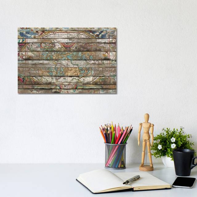 Hidden Worlds (Old Maps) by Diego Tirigall - Wrapped Canvas Art Prints (20.32cm H x 30.48cm W x 1.91cm D)