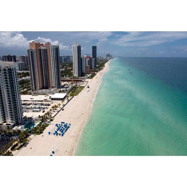 North Miami Beach - Wrapped Canvas Art Prints - Green;Grey (20cm H x 30cm W x 3.8cm D)
