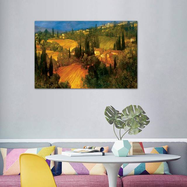 Hillside - Tuscany by Philip Craig - Wrapped Canvas Painting Print (152.5 cm H x 101.5 cm W)