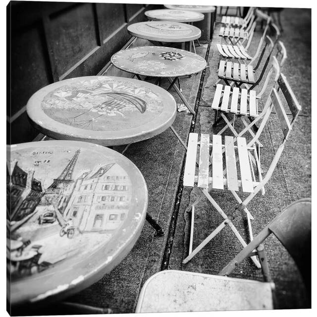 Bistro - Wrapped Canvas Photograph (45.72 cm H x 45.72 cm W x 1.91 cm D)