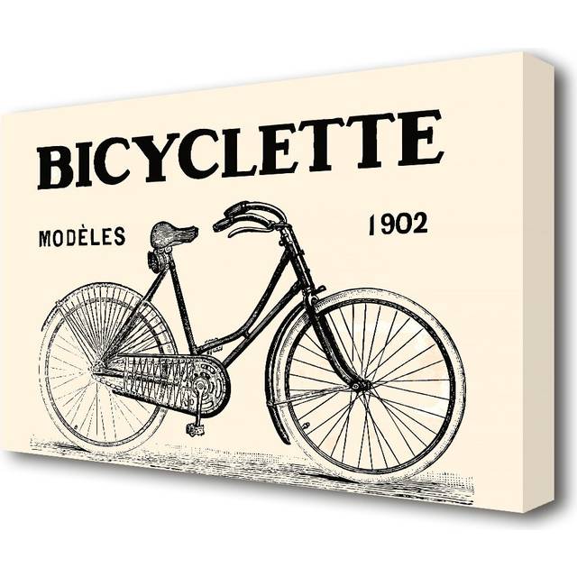 French Bicycle - Wrapped Canvas Advertisement Print (50.8 cm H x 81.3 cm W)