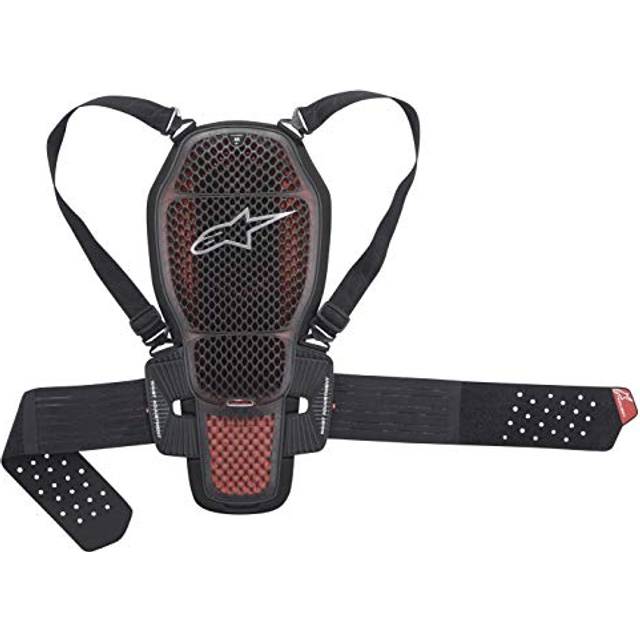 Alpinestars Nucleon KR-1 Cell Ryggskydd Transparent-Röd-Svart