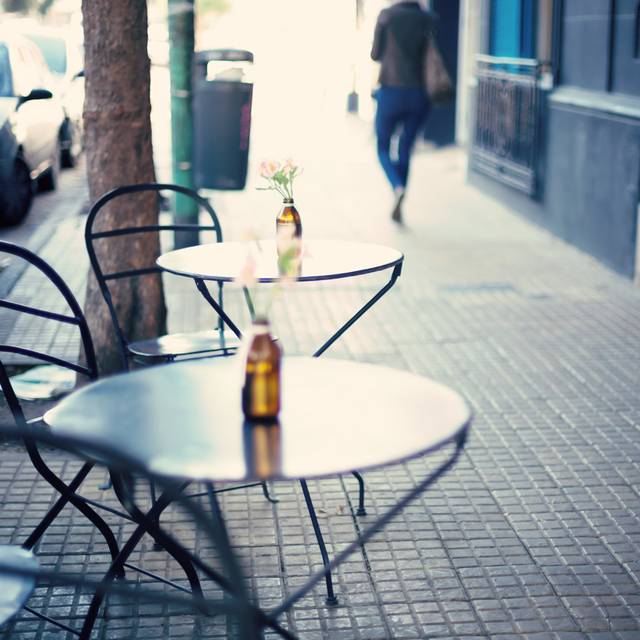 Cafe Tables by Andreka - Wrapped Canvas Photograph (122cm H x 122cm W)