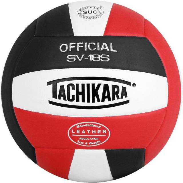 Tachikara SV18S Composite Leather Volleyball Red White and Black