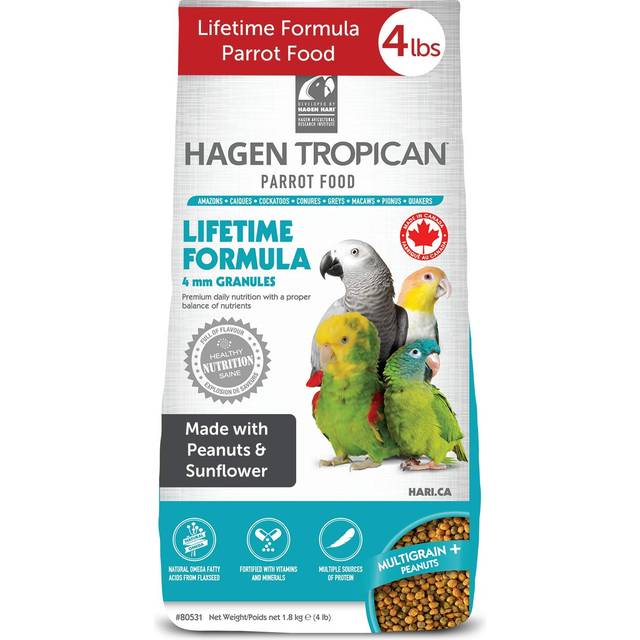 HARI Hagen Tropican: Lifetime Formula 80531 Fågelmat, Brun, 1,8 kg