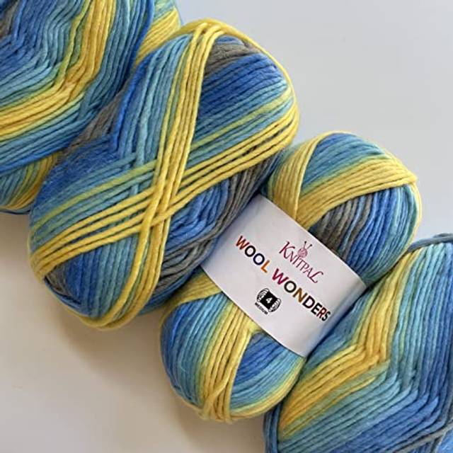Wool Wonders Heavy Worsted/Aran Medium #4 30% 70% 4 400g/584m (Blue