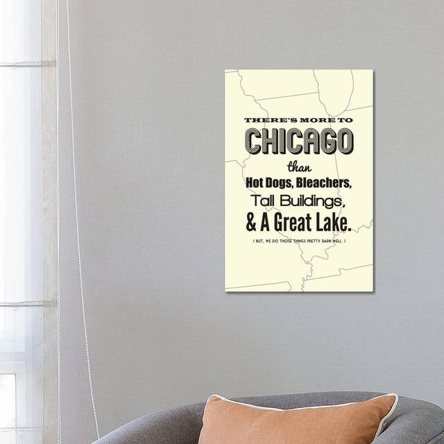 There's More To Chicago - Light by Benton Park Prints - Wrapped Canvas Print (66.04 cm H x 45.72 cm W x 1.91 cm D)
