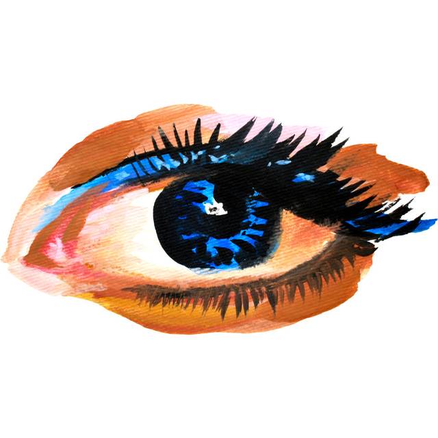 Eye Make-Up - Wrapped Canvas Art Prints (51cm H x 76cm W x 3.8cm D)