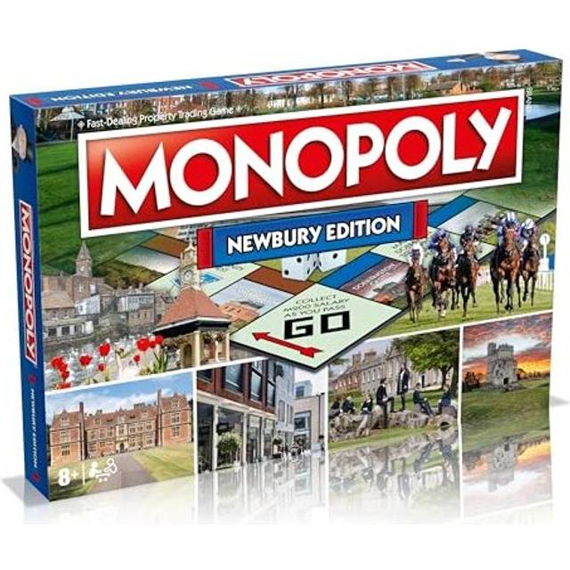 Newbury Monopoly Board Game, Tour around the board, buy, sell and trade your way to success, makes a great gift for ages 8 plus