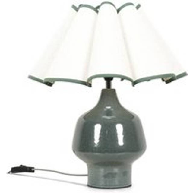 Jamie Ceramic Table Lamp - Green - One Size - ValueLights