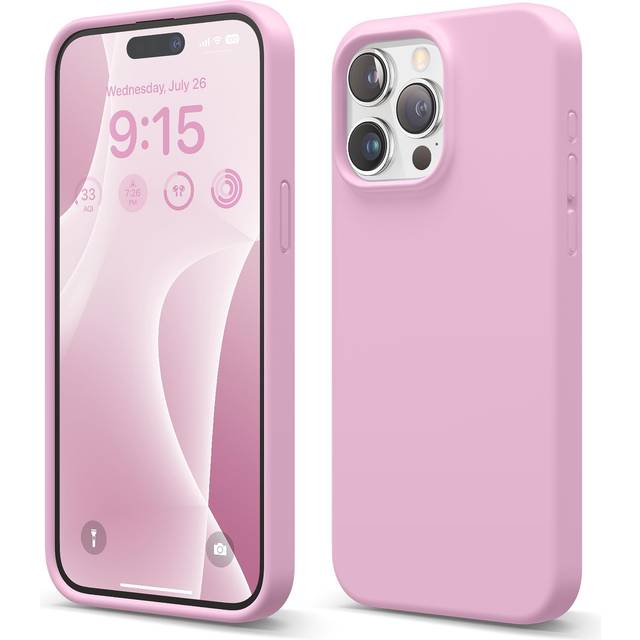 elago Liquid Silicone Case Compatible with iPhone 15 Pro Max  Premium Silicone  Full Body Protection Case [4-Layer Anti-Shock Structure]  Soft Microfi