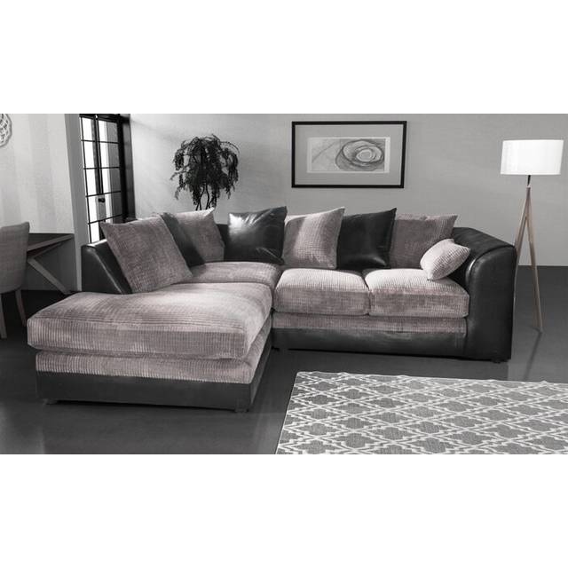 Furnishings For Less UK New Hampshire Grey 2 Piece Leather Aire Reclining Sofa Suite Recliner 3 Seater And 2 Seater - One Size