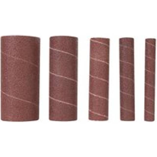 5 Pack 80 Grit Sanding Sleeves 13mm to 51mm Oscillating Spindle & Belt Sanders - Multi - One Size