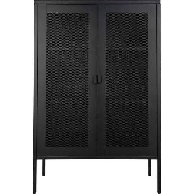 Cabinet with mesh door House Nordic Melbourne - Noir - 40x80x120 cm