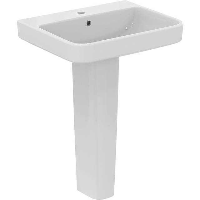 Ideal Standard I.life B 60Cm 1 Taphole Basin And Pedestal Pack, White