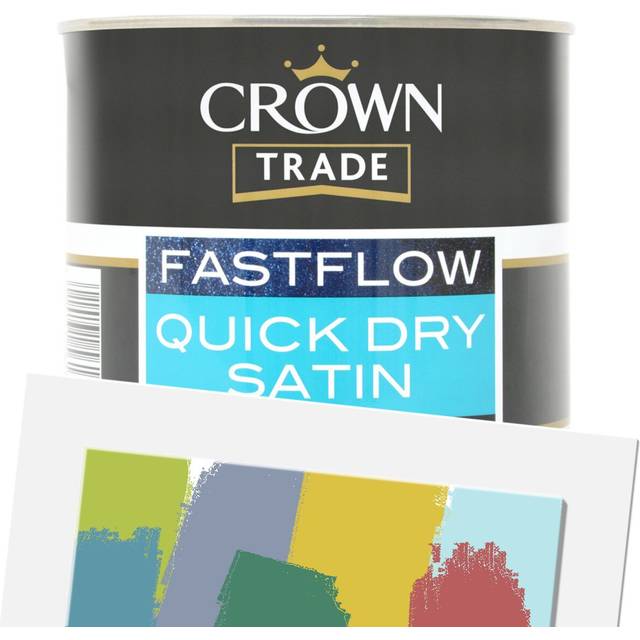 Crown Trade Fastflow Quick Dry Satin Tinted Colour Match 1L