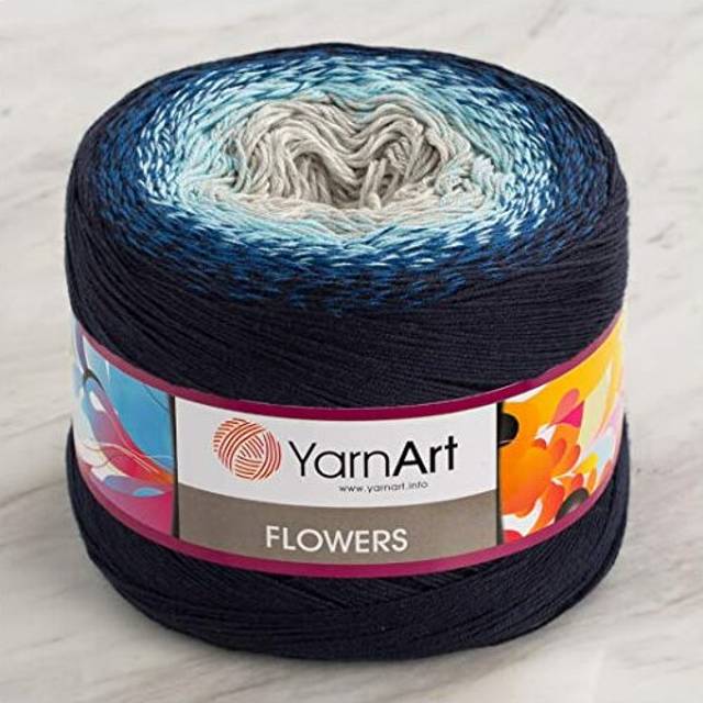 Yarn Art Flowers Yarn 55% Cotton 45% Acrylic 250gr 1094yds Multicolor