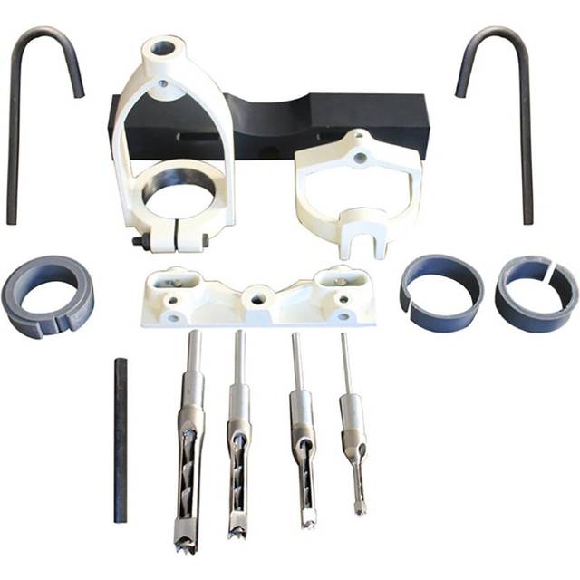 65mm Bench Drill to Square Tenon Machine Accessories Set DIY wood working Bench Converter Holder with Reducer Sleeve Square Hole Drill Machine