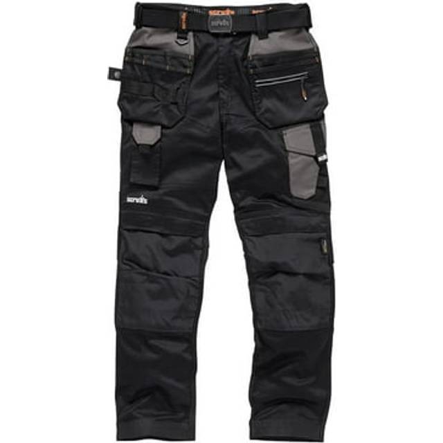 Scruffs Pro Flex Mens Holster Multi-pocket Cordura Stretch Workwear Trousers