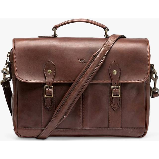 Rodd & Gunn RG New Zealand Handmade Leather Briefcase, Chocolate
