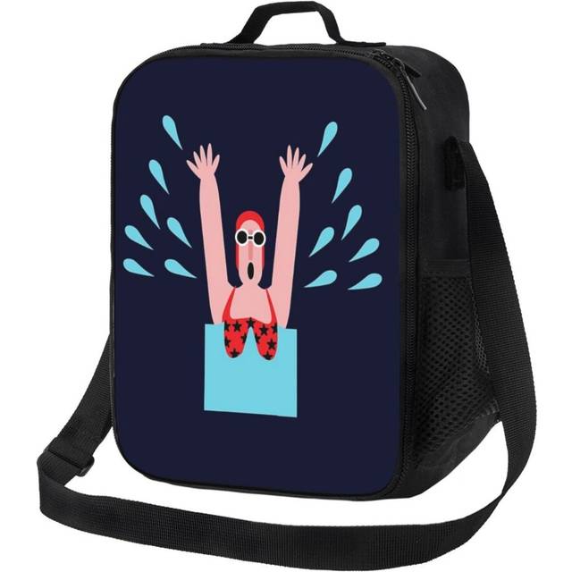 Kids Lunch Bag Wild Water Woman Insulated Tote Box for Girls Boys Back to School