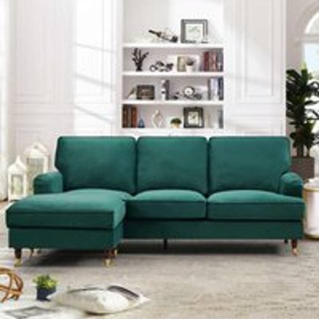 Artemis Home Woodbury Reversible Corner Sofa - Green, Green