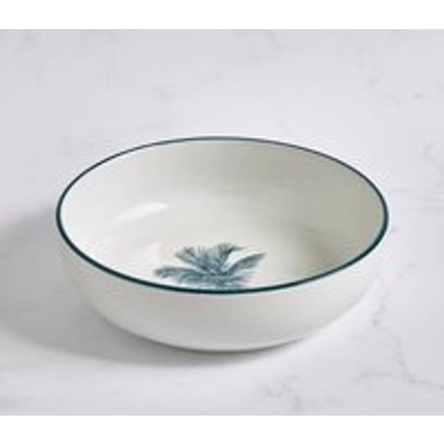 Luxe Palm Pasta Bowl - Teal