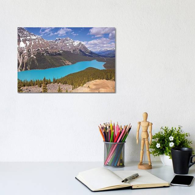 Peyto Lake by Brian Wolf - Wrapped Canvas Art Prints (20.32cm H x 30.48cm W)