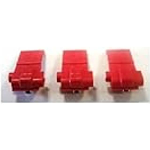 Set of 3 antenna connectors for anti-fugue fence wire Num'axes - Rouge