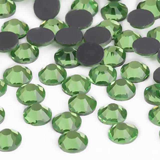 beadsland Crystal Hotfix Rhinestone Machine Cut Stone 1440pcs/pkg (Light Green SS10/3mm)