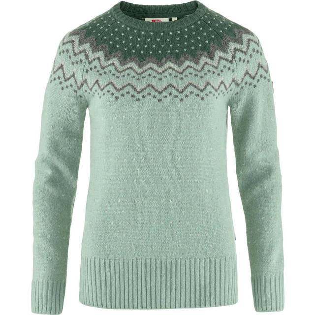 Fjällräven Övik Knit Sweater W - Misty Green/Deep Patina