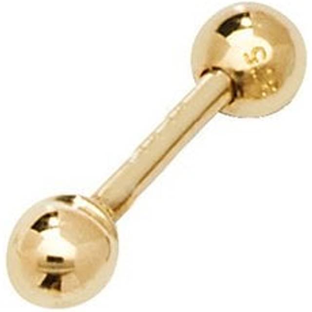 9ct Yellow Gold Bead Cartilage 8.5mm Post Stud ES900P