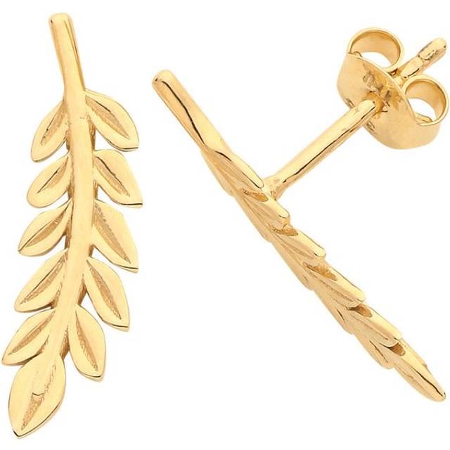 9ct Gold Leaf Climber Earrings ES1657