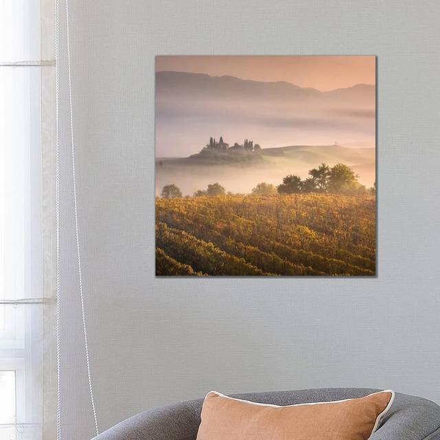 Autumn in Tuscany VII by Daniel Kordan - Wrapped Canvas Photograph (66.04cm H x 66.04cm W x 3.81cm D)
